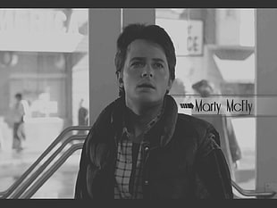 men's black button-up shirt, Michael J. Fox, Marty McFly HD wallpaper