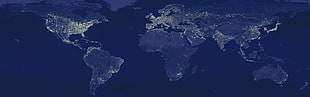 world map, digital art HD wallpaper