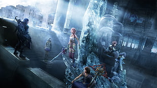 Final Fantasy 13 digital wallpaper