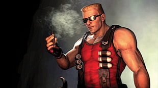 red and black action figure, video games, Duke Nuken Forever