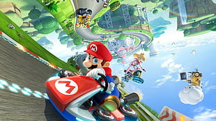 Super Mario game application, Kart, Super Mario, Princess Peach, bowser HD wallpaper