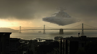 silhouette of bridge, Star Wars