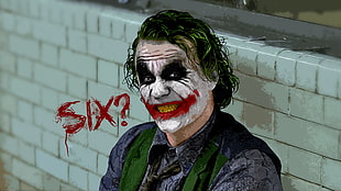 The joker painting, Joker, MessenjahMatt, The Dark Knight, Batman HD wallpaper