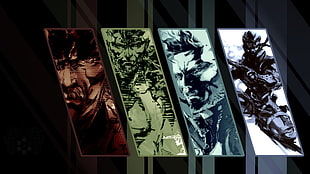 Metal Gear digital wallpaper, Metal Gear Solid 3: Snake Eater, Metal Gear Solid , collage, video games