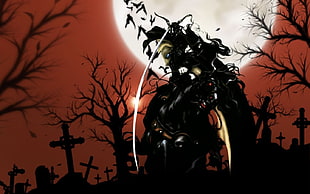 dark knight riding black horse wallpaper, Vampire Hunter D, Damphir HD wallpaper