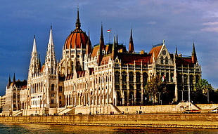 flag of Hungary, building, Budapest, Hungary, Hungarian Parliament Building HD wallpaper