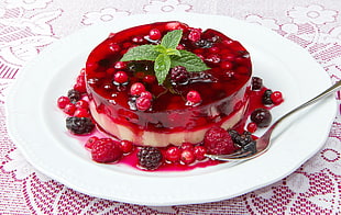 raspberry and blackberry pastry