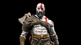 Kratos illustration, Kratos, God of War, HD