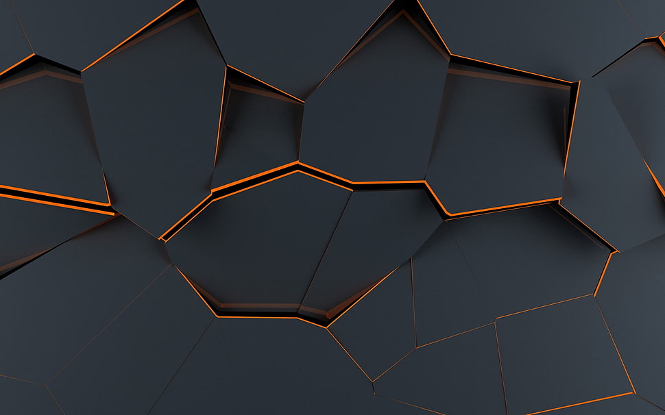 materail design, polygon art, abstract, material style HD wallpaper