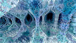 blue and green 3d illustration
