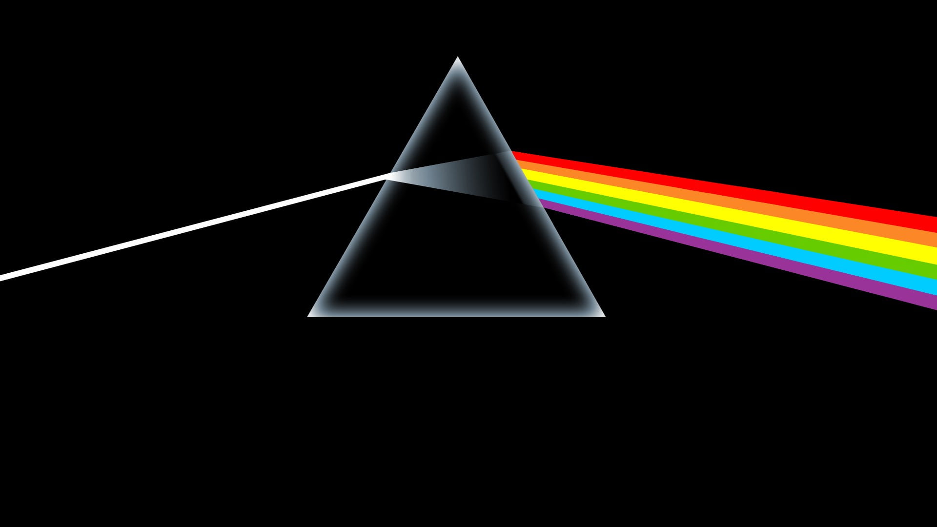 black and white table lamp, Pink Floyd, prism, album covers, cover art