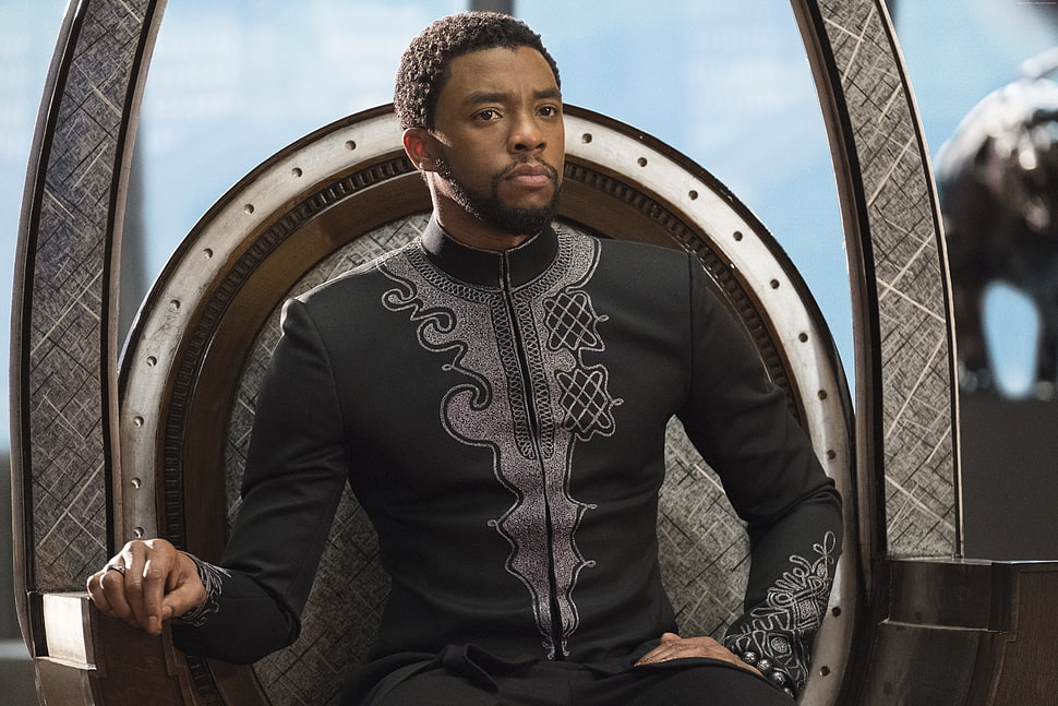 Chadwick Boseman as T'Challa Black Panther HD wallpaper