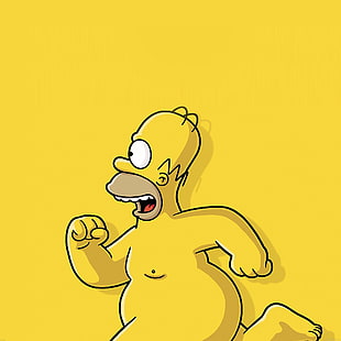 Simpson character illustration, Homer Simpson, The Simpsons HD wallpaper