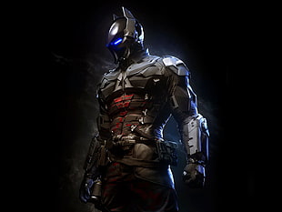 Armored Batman illustration, Batman: Arkham Knight, Rocksteady Studios, video games HD wallpaper