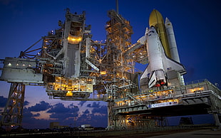 white space shuttle, NASA, rocket