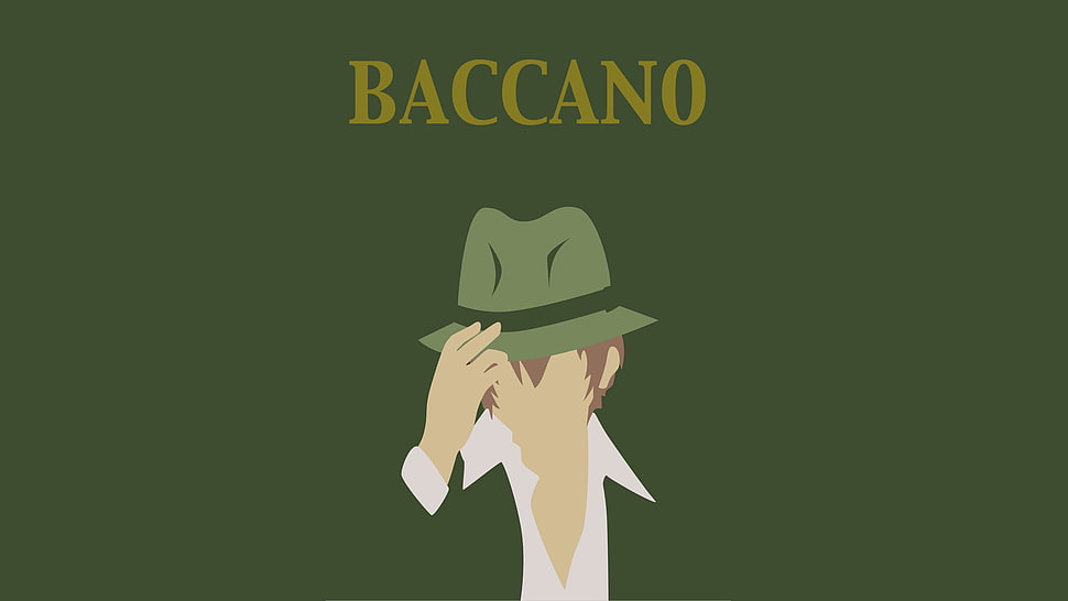 Baccano logo, Baccano!, anime, anime vectors, minimalism HD wallpaper