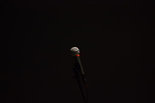 black microphone, Microphone, Equipment, Device HD wallpaper