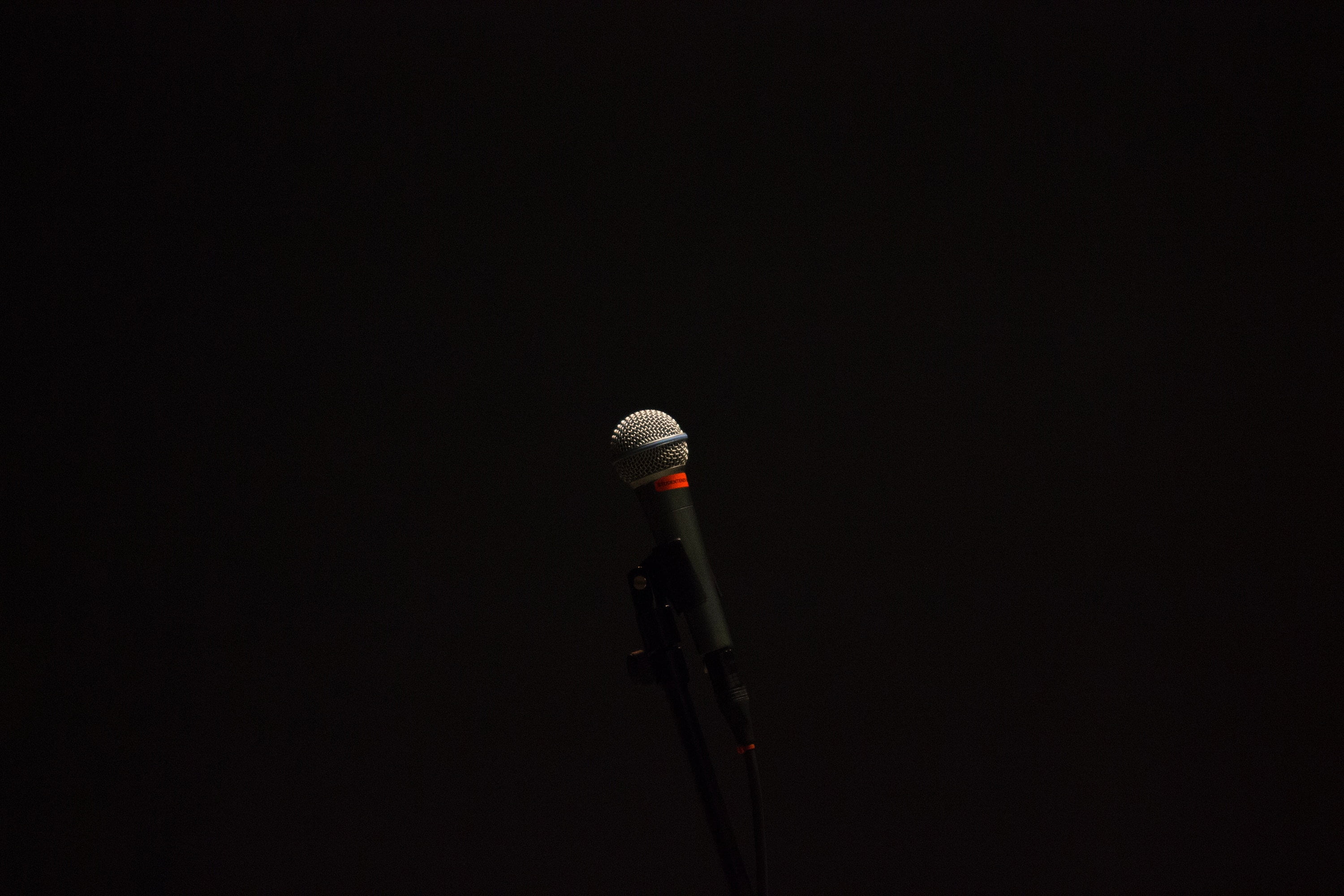 black microphone, Microphone, Equipment, Device