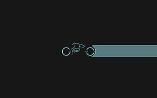 bicycle logo, Tron: Legacy, minimalism HD wallpaper