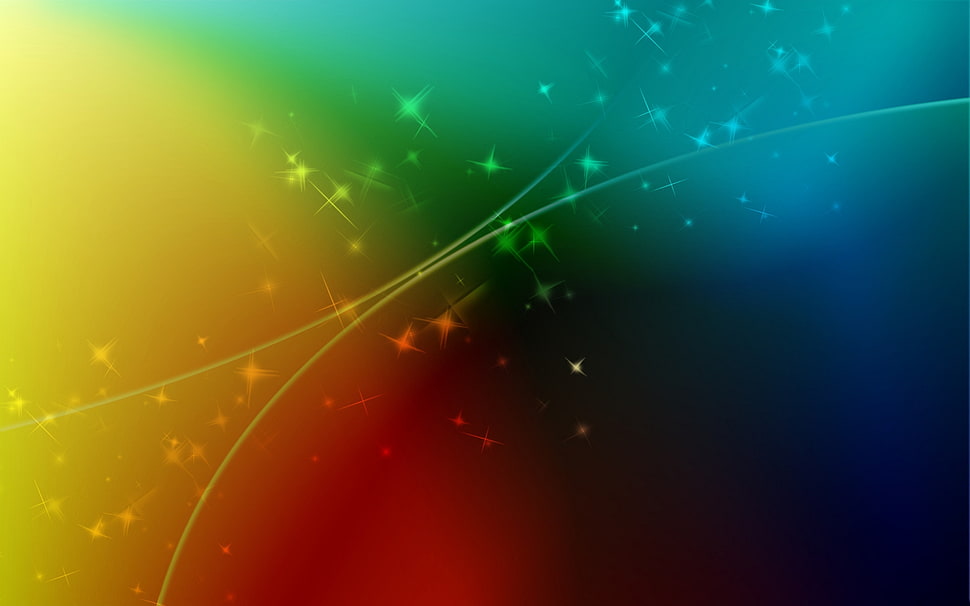 multicolored stars digital wallpaper HD wallpaper
