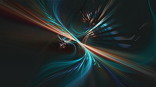 time lapse photography of blue and orange light