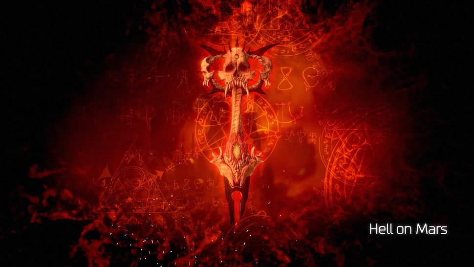 Hell on Mars digital wallpaper, Doom 4, Doom (game) HD wallpaper
