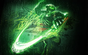 green monster art HD wallpaper