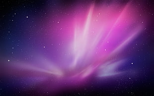 pink and purple sky painting