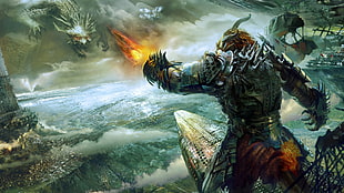 video game wallpaper, Guild Wars 2, Guild Wars, video games, fantasy art HD wallpaper