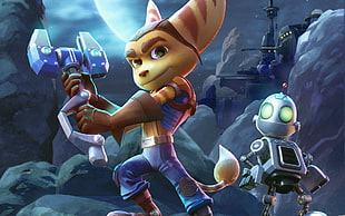 anime character 3D wallpaper, Ratchet & Clank, Ratchet & Clank (2015 movie), movies, animated movies