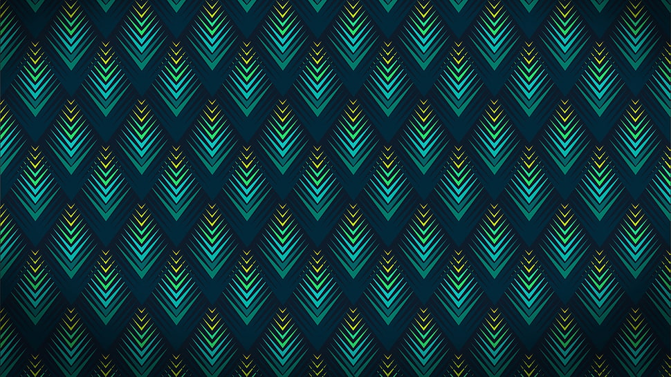 pattern, peacocks, geometry HD wallpaper