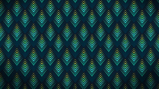 pattern, peacocks, geometry HD wallpaper