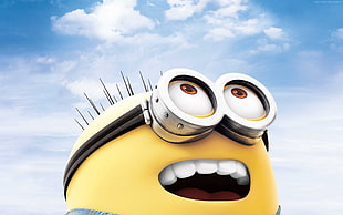 Minion looking up to the sky