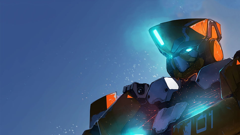 robot game character wallpaper HD wallpaper