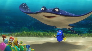 Finding Dory underwater setting digital wallpaper