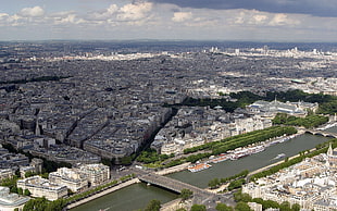aerial photograph of city