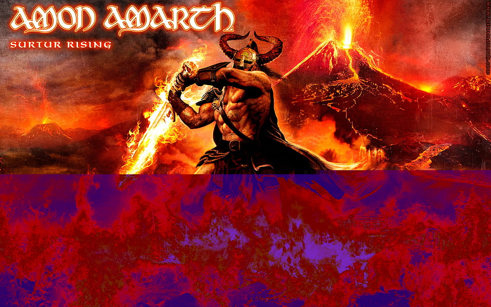 Amon Amarth poster, music, metal music, Amon Amarth, Vikings HD wallpaper