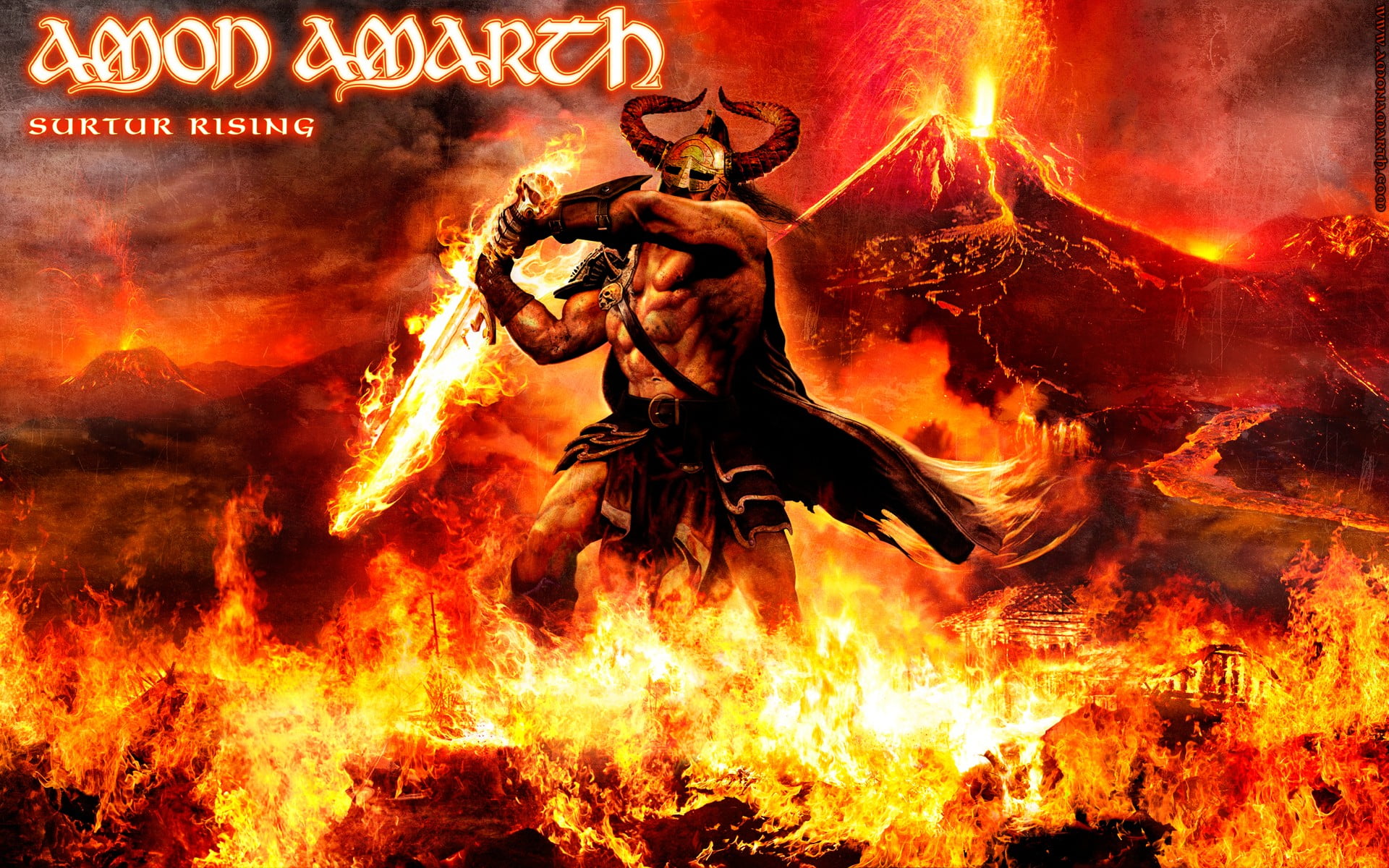 Amon Amarth poster, music, metal music, Amon Amarth, Vikings