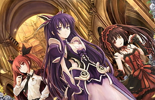 Date A Live characters illustration HD wallpaper
