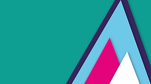 blue, pink, and green wall decor, digital art, pattern, minimalism, techno
