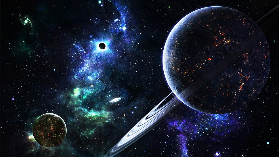 Jupiter planet, space, render, planet, Moon HD wallpaper