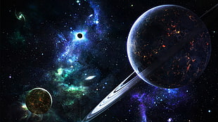 Jupiter planet, space, render, planet, Moon
