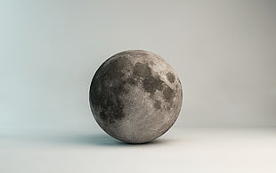 moon illustration, Moon, digital art, simple background