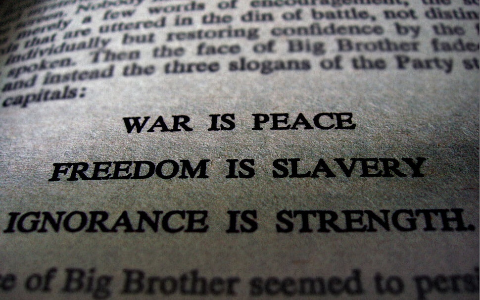 War is Peace Text illustration HD wallpaper