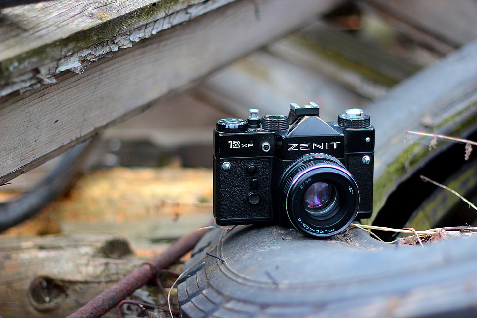 black Zenit camera HD wallpaper