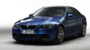 blue BMW coupe, BMW M3 , car