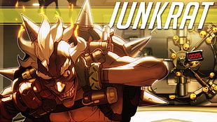 Junkrat poster, Blizzard Entertainment, Overwatch, video games, livewirehd (Author) HD wallpaper