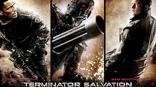 Terminator Salvation digital wallpaper, movies, Terminator, Terminator Salvation, collage