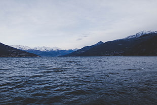 body of water, Sea, Mountains, Sky