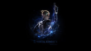 Mortal Kombat X poster, video games, Mortal Kombat X, Mortal Kombat, simple background